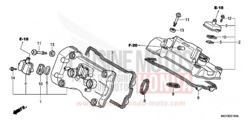 CYLINDER HEAD COVER VFR800XD de 2013